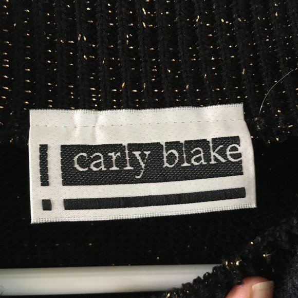 Carly Blake Black and Gold Sweater - Picture 5 of 6